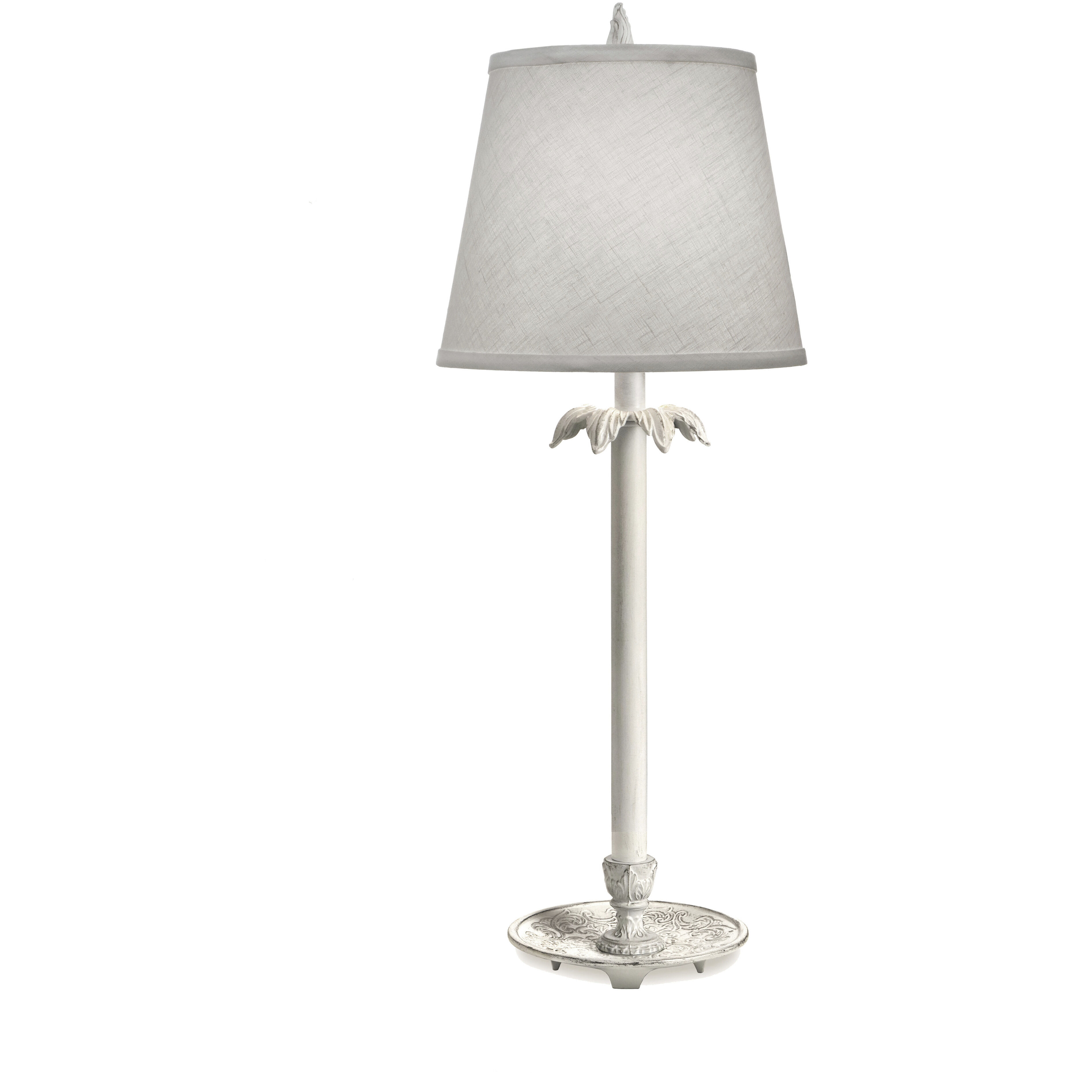Ellie 27 inch 150.00 watt Distressed White Buffet Lamp Portable Light